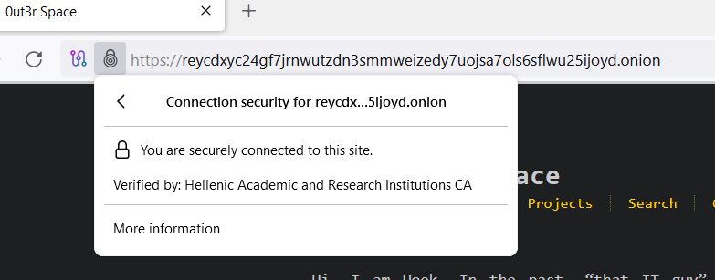 TLS for Onion