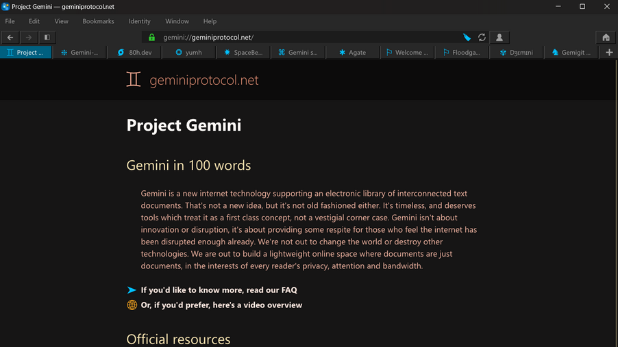 Gemini Protocol